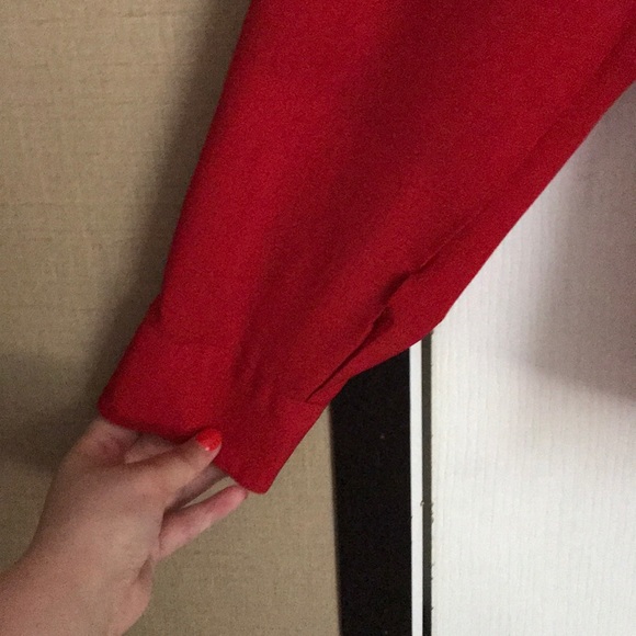Red button down - Picture 2 of 5